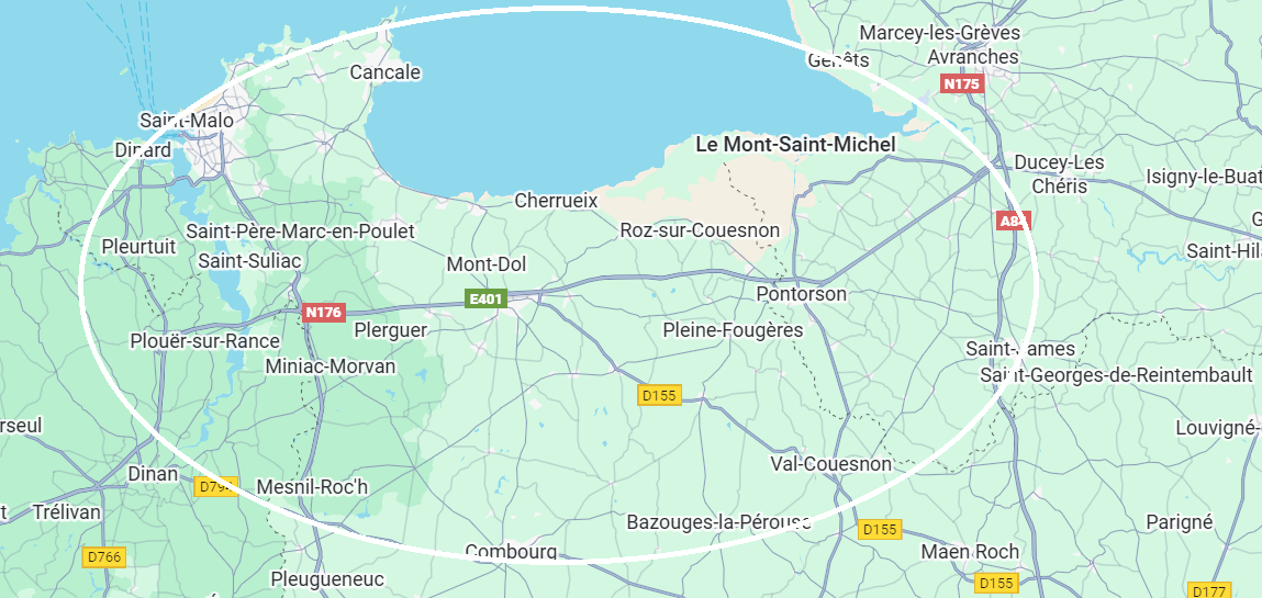 Zone d’intervention Ker Dog – Bretagne et Normandie